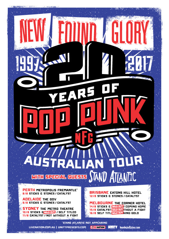 NEW FOUND GLORY Announce Supports For Australian Tour