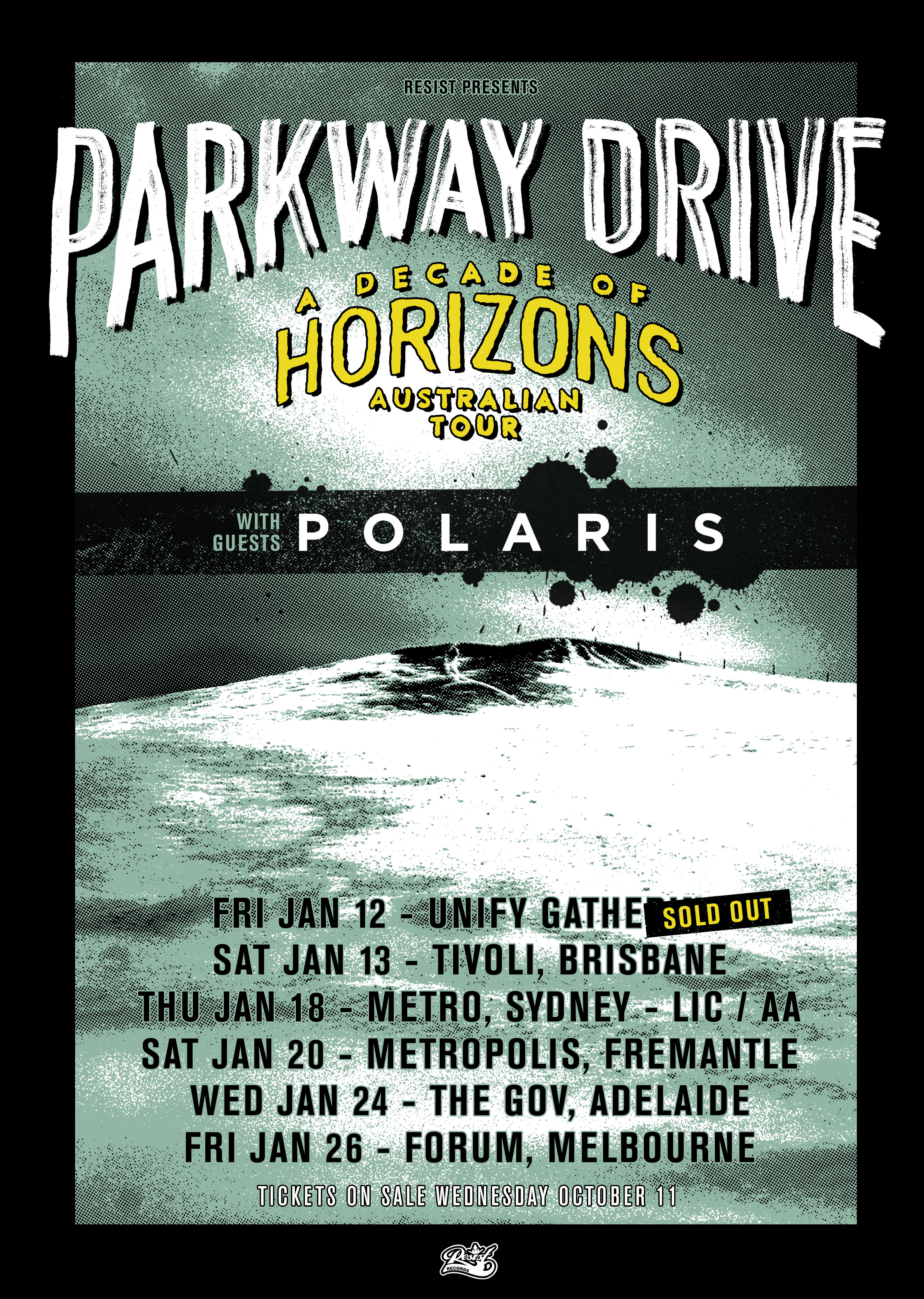 PARKWAY DRIVE Announce A DECADE OF HORIZONS Australian Tour