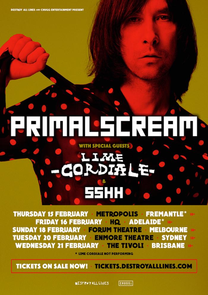 primal scream tour 2022 support