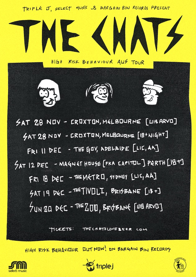 THE CHATS reschedule HIGH RISK BEHAVIOUR Australian Tour