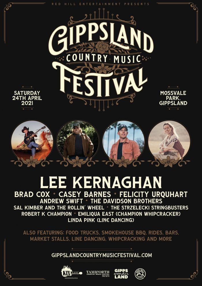 The inaugural GIPPSLAND COUNTRY MUSIC FESTIVAL has SOLD OUT! Saturday