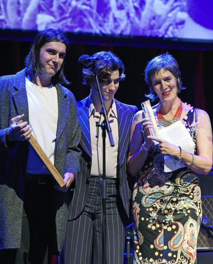 SARAH CARROLL, FENN WILSON, GEORGE CARROLL WILSON, The Music Victoria Awards at the Melbourne Recital Centre on the 9th of December 2020 (Image: Martin Philbey) 