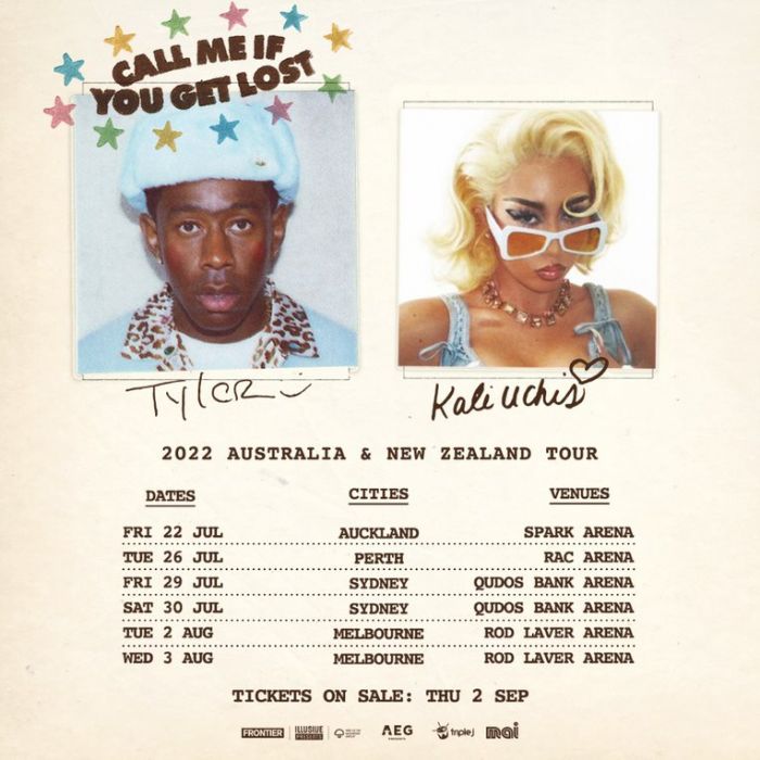 Tyler The Creator Call Me If You Get Lost Australia New Zealand Arena Tour