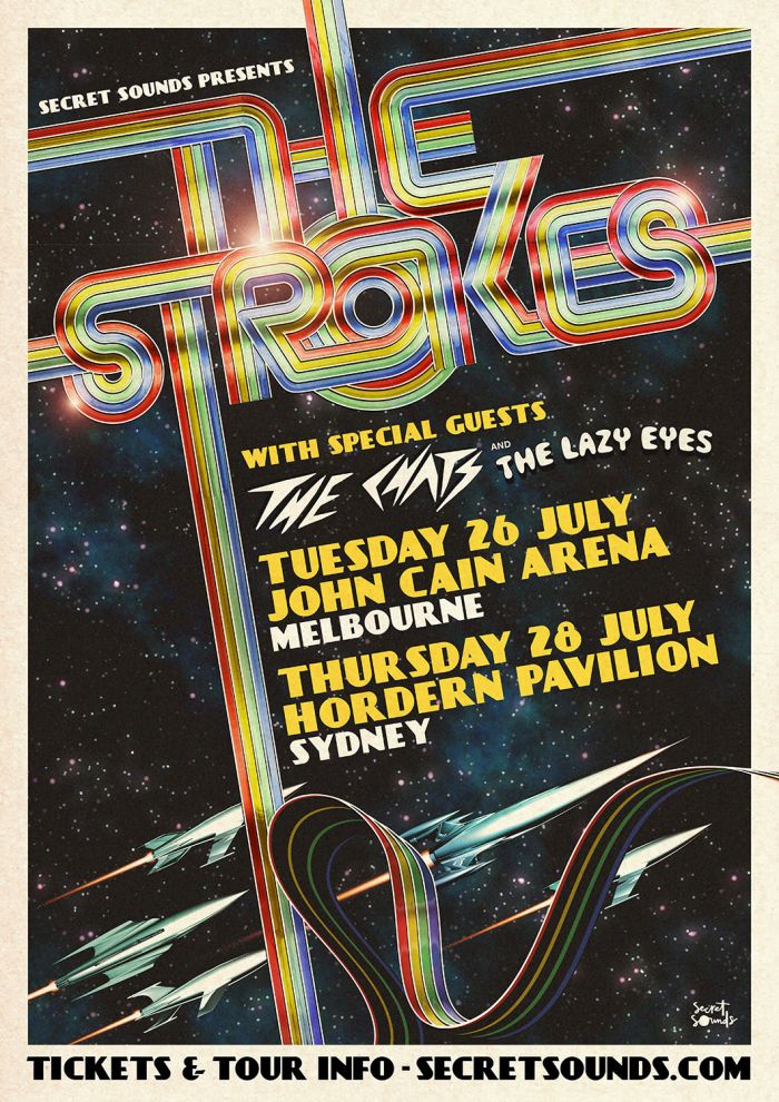 THE STROKES playing Melbourne + Sydney July 2022!