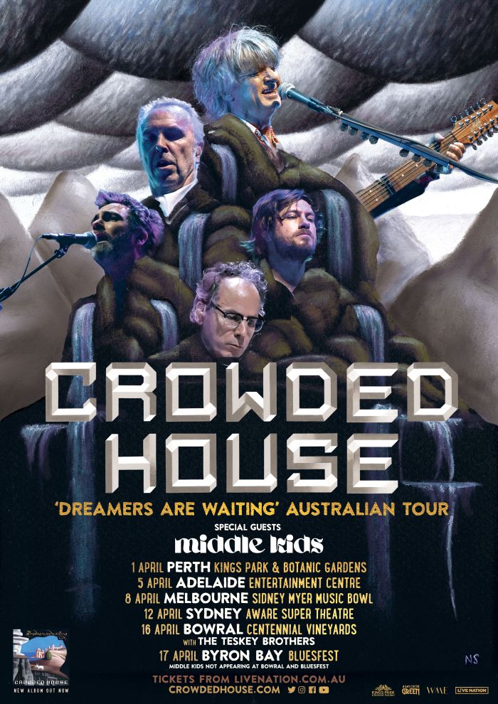 CROWDED HOUSE announce first Australian Tour in 12 years