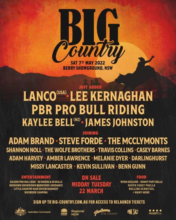 BIG COUNTRY FESTIVAL 2022 is this Saturday May 7!