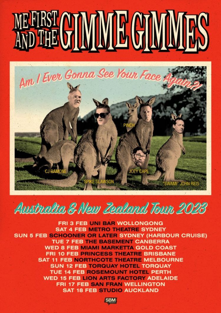 ME FIRST & THE GIMME GIMMES announce AM I EVER GONNA SEE YOUR FACE