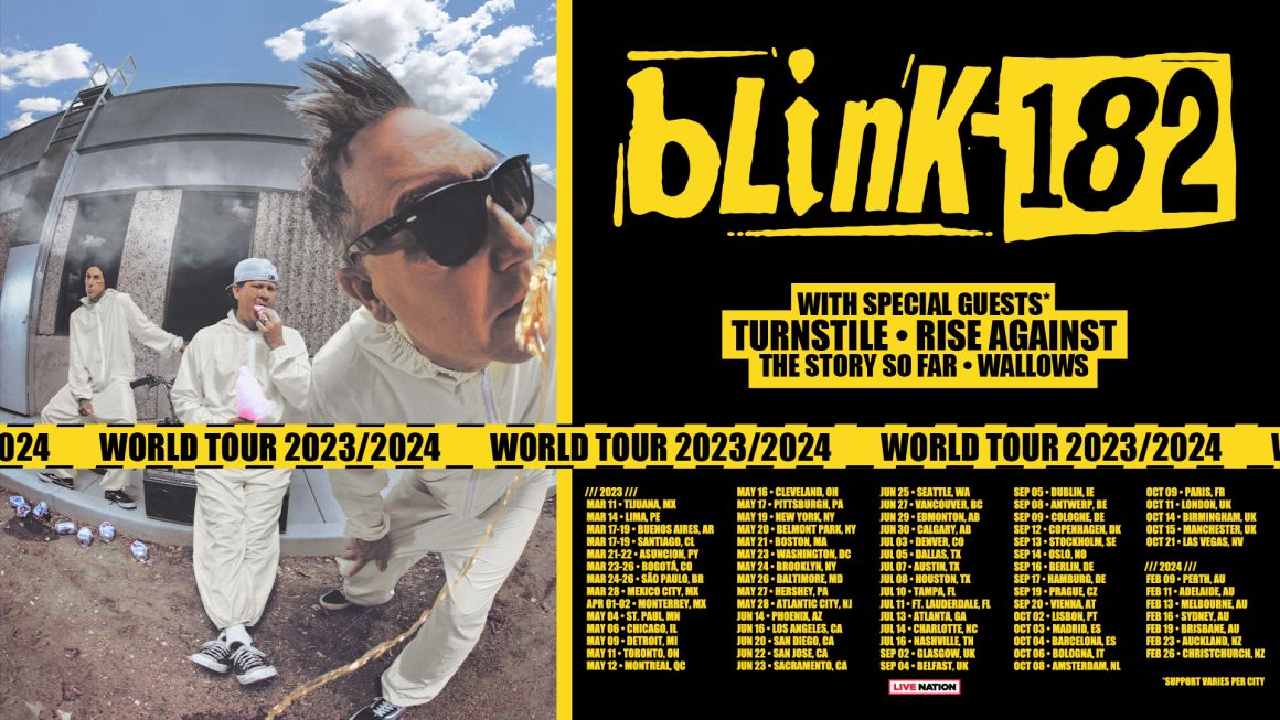 Additional shows added to BLINK182's massive Global Tour