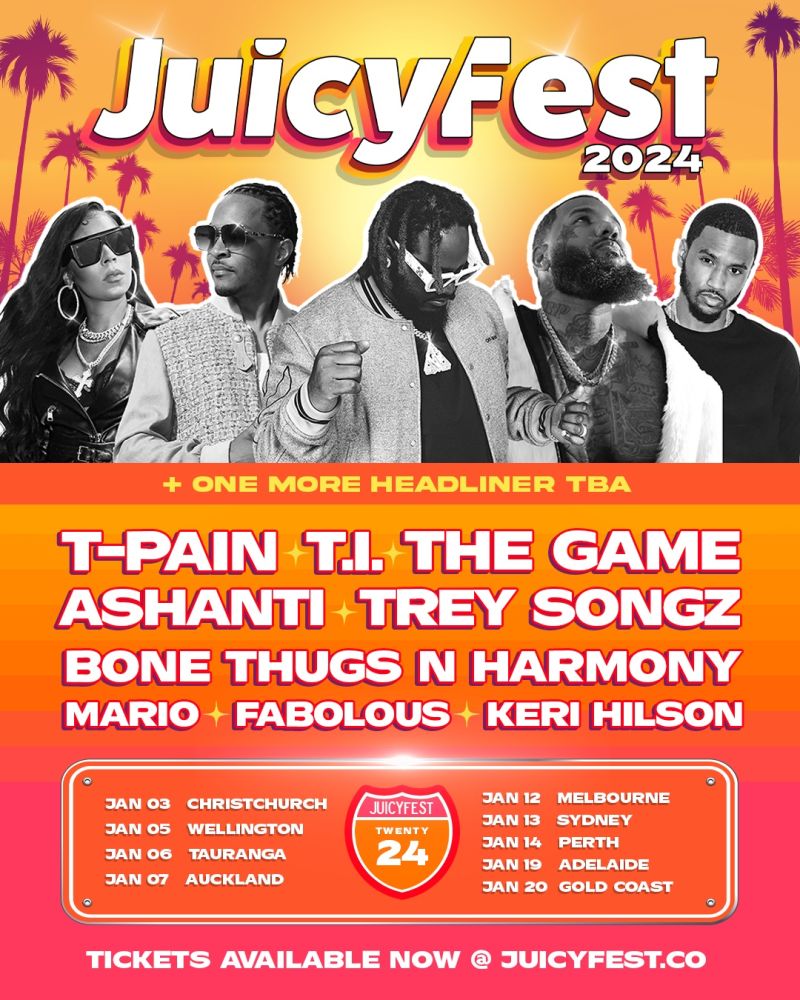 Exciting lineup released for JUICY FEST 2024 Largest Hip Hop and R&B