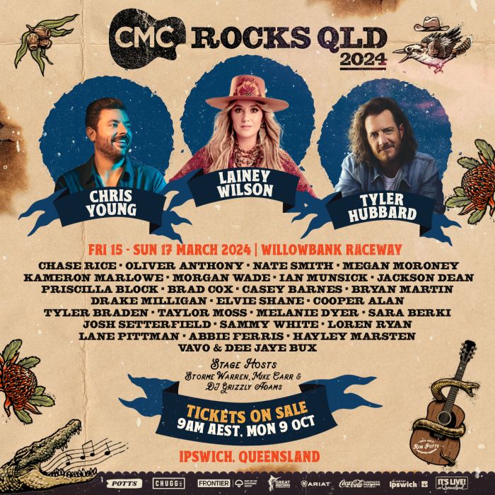 CMC ROCKS QLD reveals artist lineup for 2024