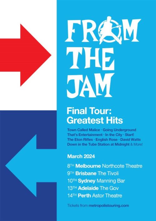 FROM THE JAM announce MARCH 2024 AUSTRALIAN TOUR