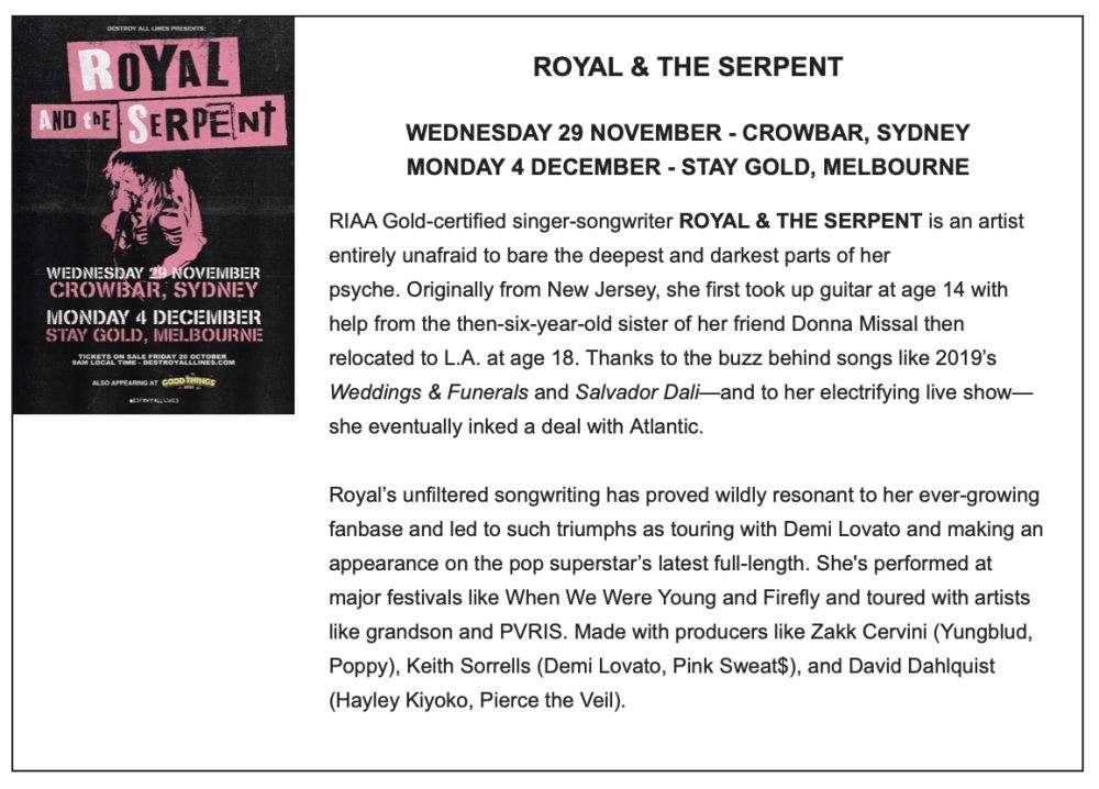 Royal & The Serpent