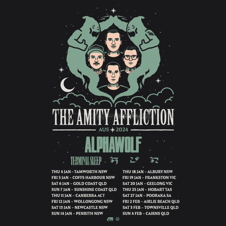 THE AMITY AFFLICTION announce 2024 Regional Tour for January February