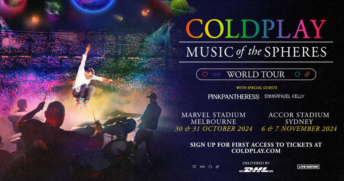 COLDPLAY announce 2024 Australia & NZ dates Band confirm Stadium