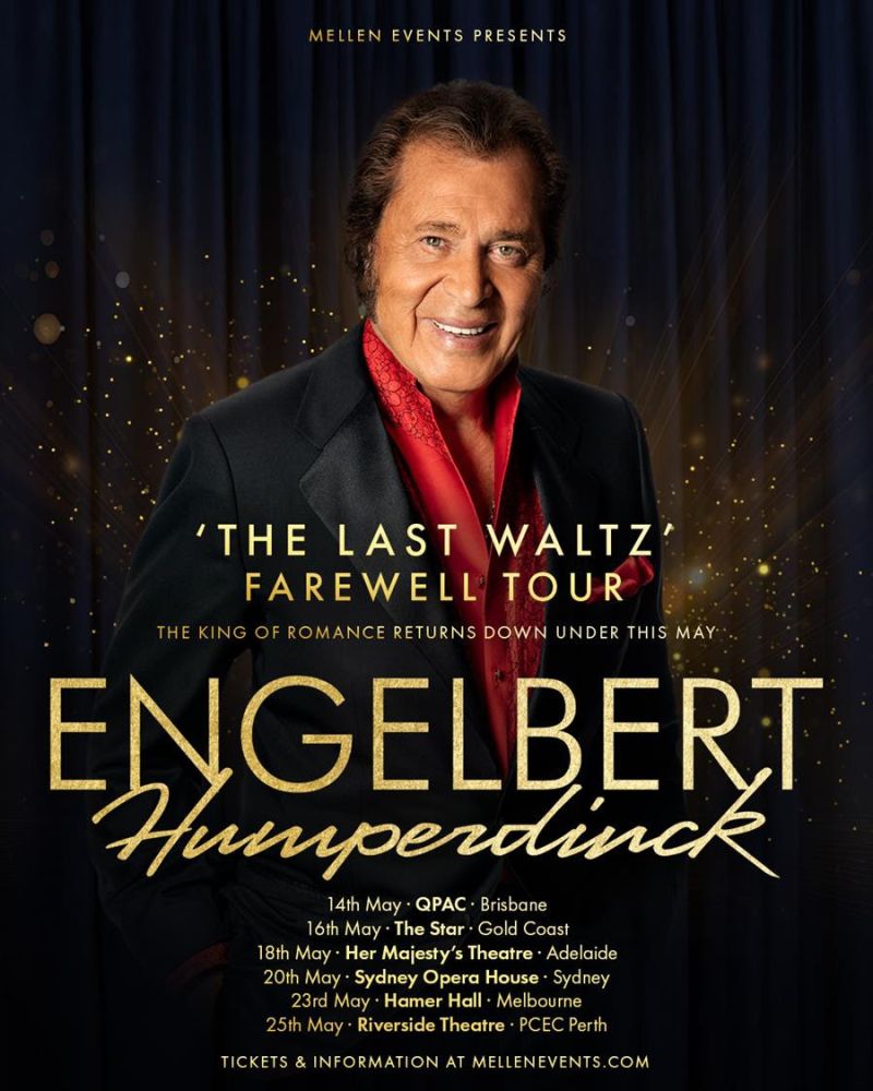 ENGELBERT HUMPERDINCK announces “THE LAST WALTZ” FAREWELL TOUR