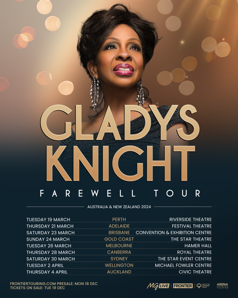 GLADYS KNIGHT The Empress of Soul returns to Australia & New Zealand