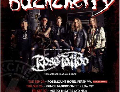 BUCKCHERRY add  ROSE TATTOO as special guests for Perth date on 2024 Australian Tour + Perth venue change to Rosemount Hotel
