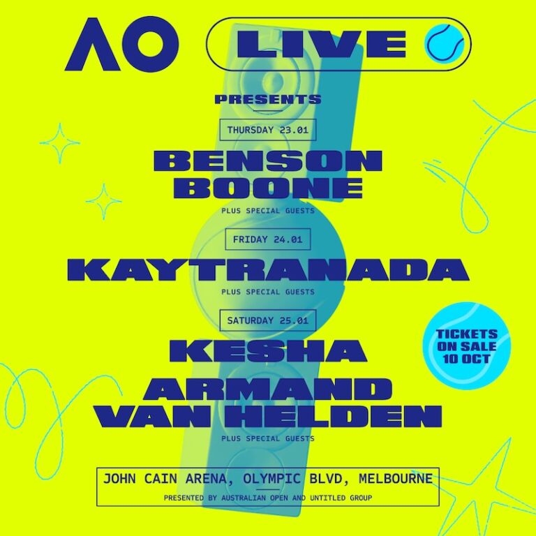 AUSTRALIAN OPEN reveals huge AO live music lineup for 2025