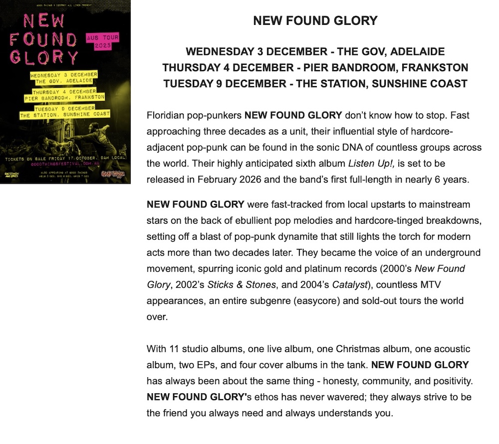 New Found Glory