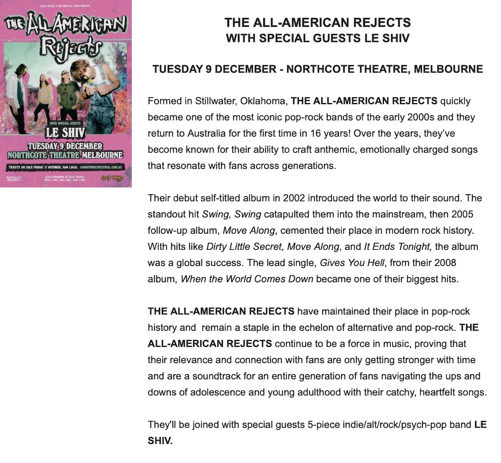 The All American Rejects